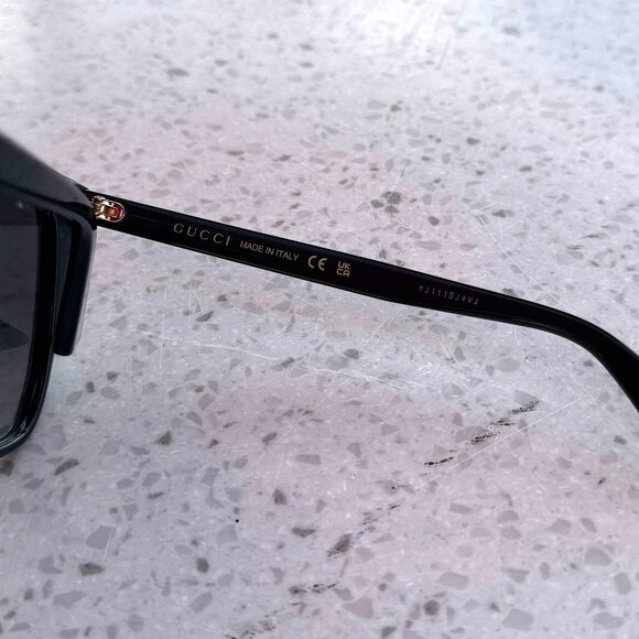Gucci GG0022S 001 Black Black Grey Sunglasses Women main image 7